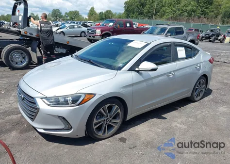 2017 Hyundai Elantra Limited from USA, damaged, VIN 5NPD84LF4HH093928